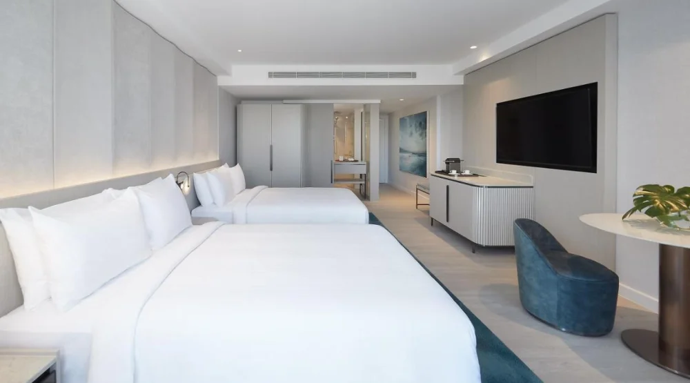 Double Room with Two Double Beds - Ocean View and Balcony at JW Marriott Gold Coast Resort & Spa