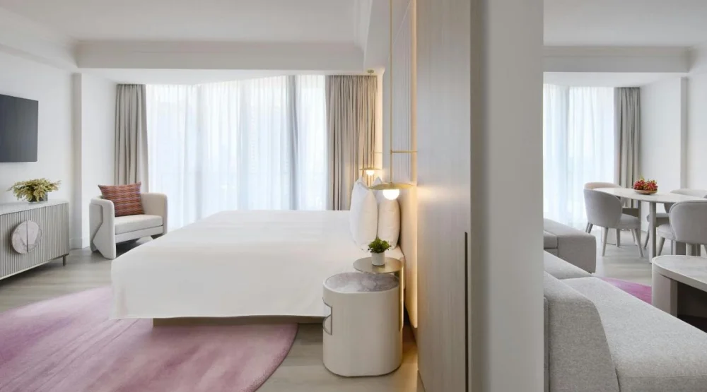 One Bedroom Deluxe Suite, King, Sofa Bed, Lagoon View, Balcony at Marriott Vacation Club At Surfers Paradise