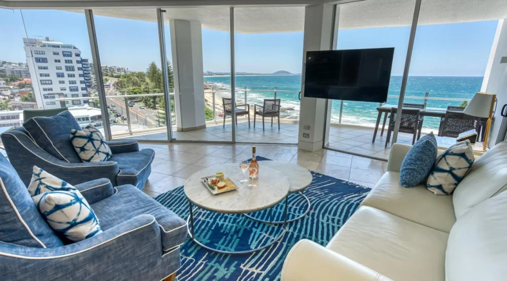 Three Bedroom Deluxe Suite with Ocean View at Oceans Mooloolaba