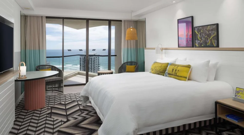 Deluxe Ocean View King at QT Gold Coast