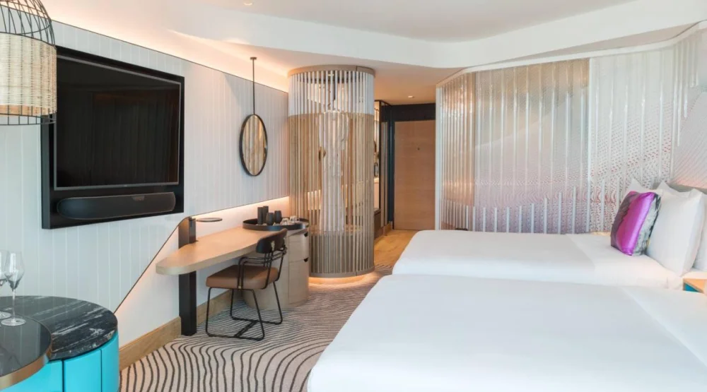 Double Room with Partial River View – Standard Double at W Brisbane