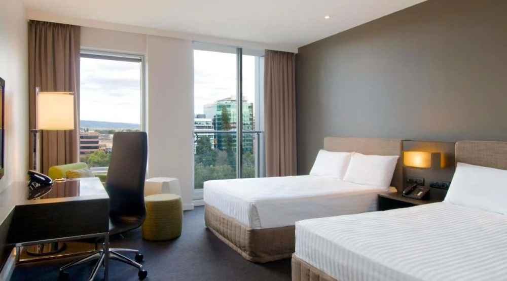 Premium Deluxe Room with Two Double Beds, Park View and Balcony at Pullman Adelaide