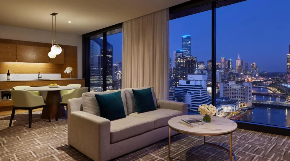 Two Bedroom City Skyline Suite at Pan Pacific Melbourne