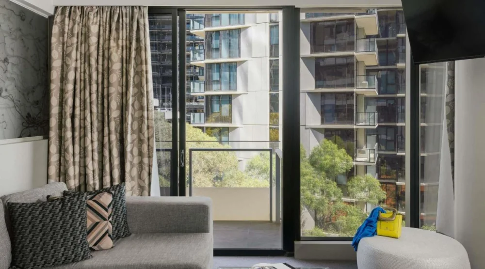 One Bedroom Deluxe Apartment with Balcony at The Olsen Melbourne Art Series