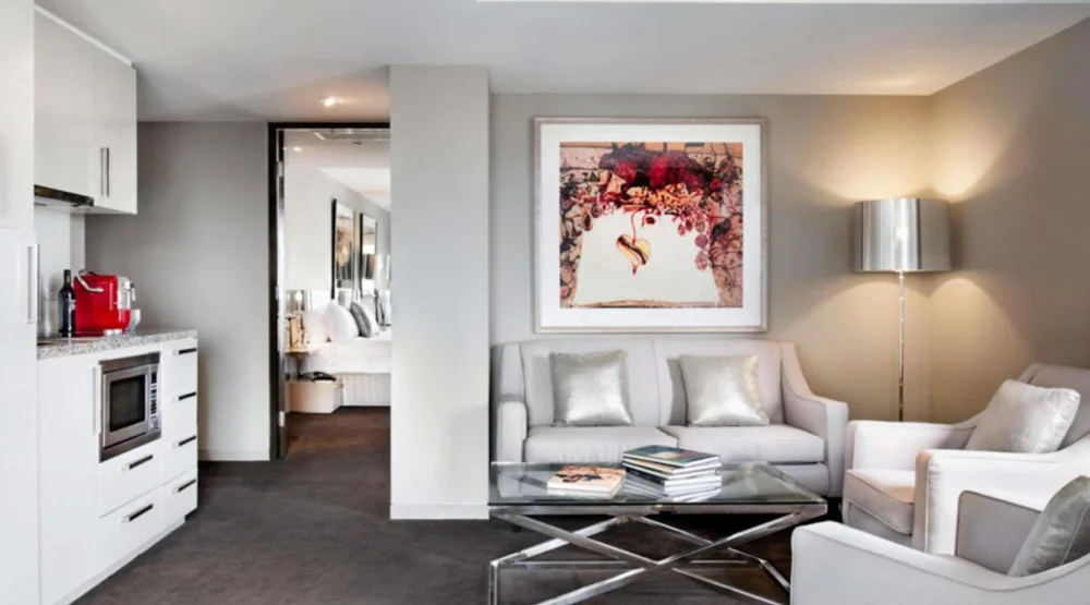 Two Bedroom Deluxe Suite with Balcony at The Olsen Melbourne Art Series