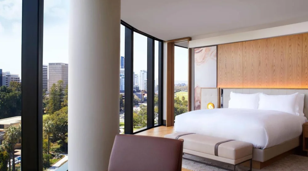 Langley Park View, Corner Studio, One King Bed at The Ritz-Carlton Perth