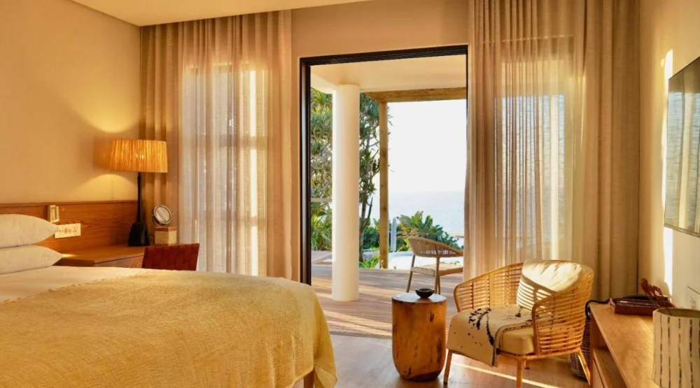 King Room with Pool View at Sala Beach House