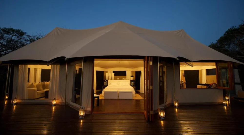 Tent with Plunge Pool at Thanda Safari