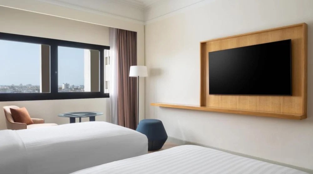 Superior Twin Room with City View at Casablanca Marriott Hotel