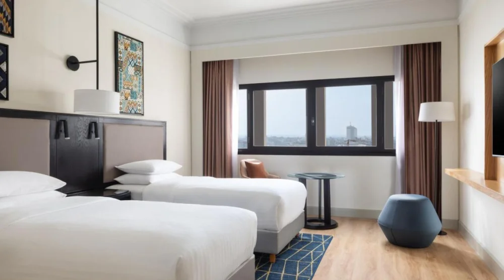 Deluxe Twin Room with City View at Casablanca Marriott Hotel