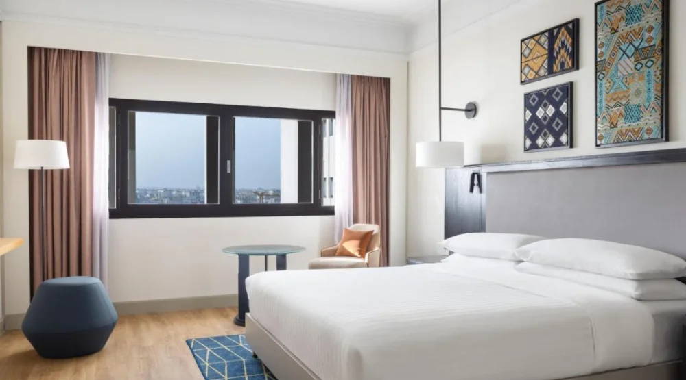 Deluxe King Room with City View at Casablanca Marriott Hotel