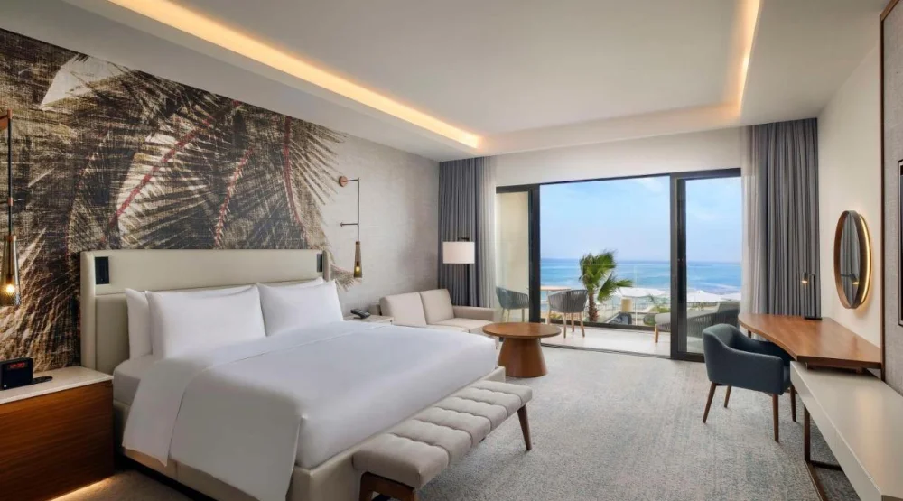 Premier King Room with Ocean View at Conrad Rabat Arzana
