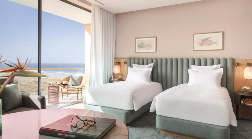 Twin Room with Partial Ocean View at Hyatt Regency Taghazout