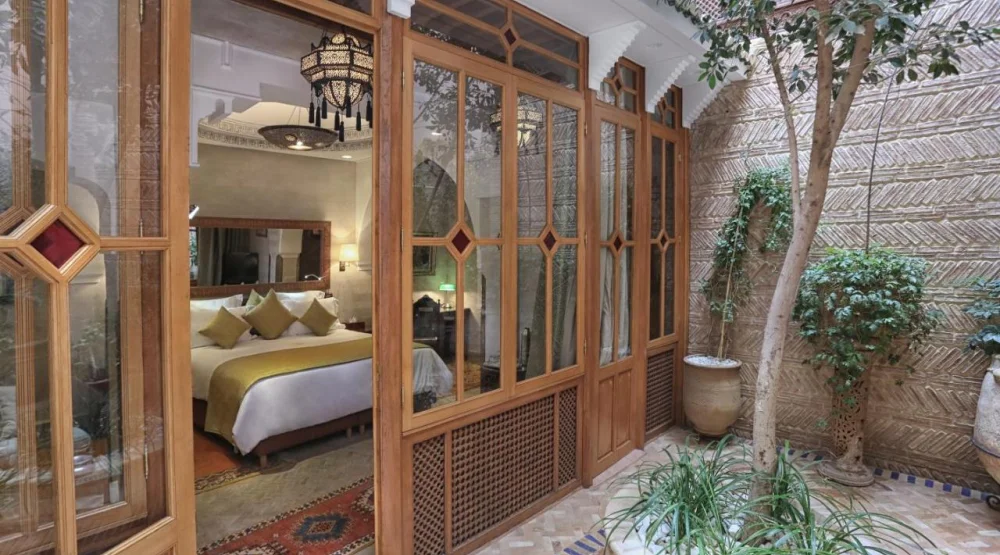 Junior Suite with Patio View at La Maison Arabe