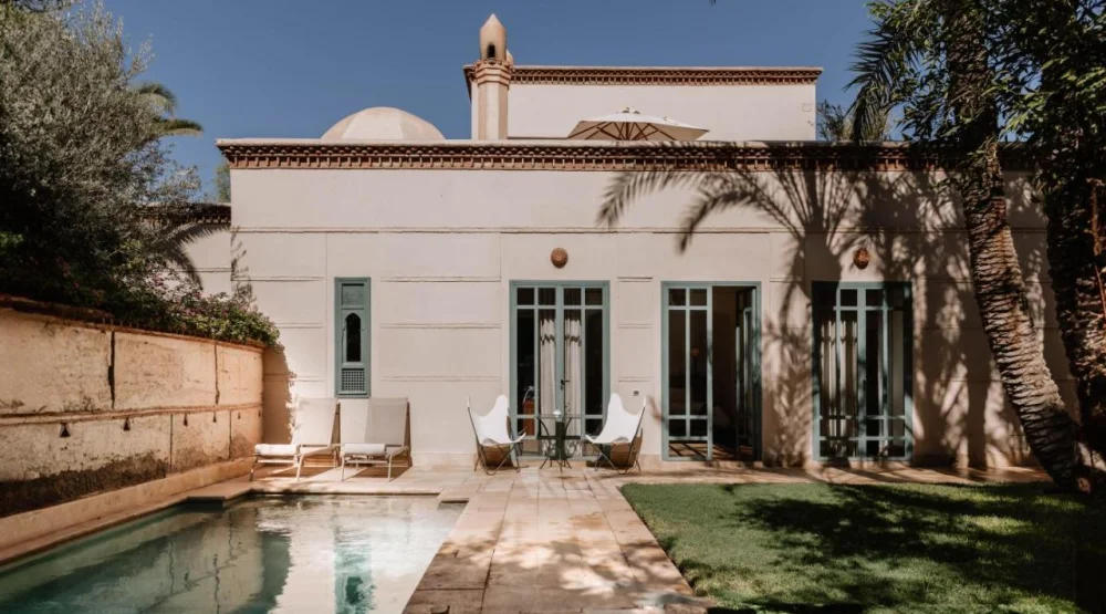 Family Room with Private Pool at Les Deux Tours