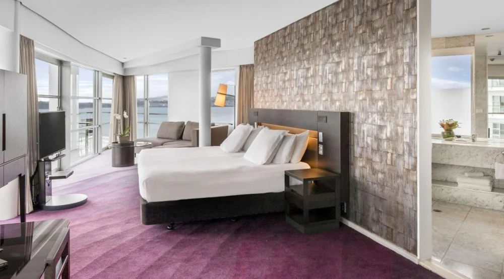 King Suite with Harbor View at Hilton Auckland