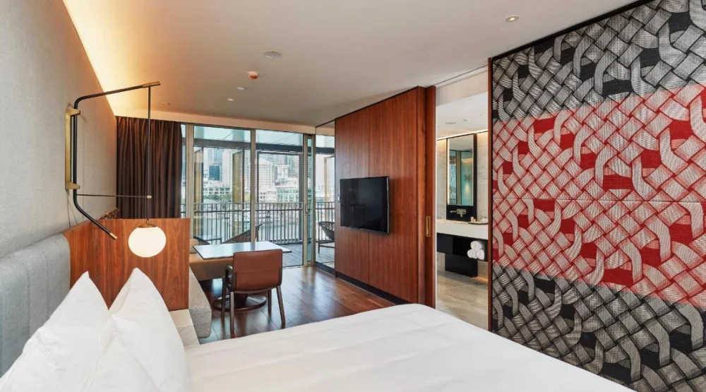 King Room with Balcony and Harbor View at Park Hyatt Auckland