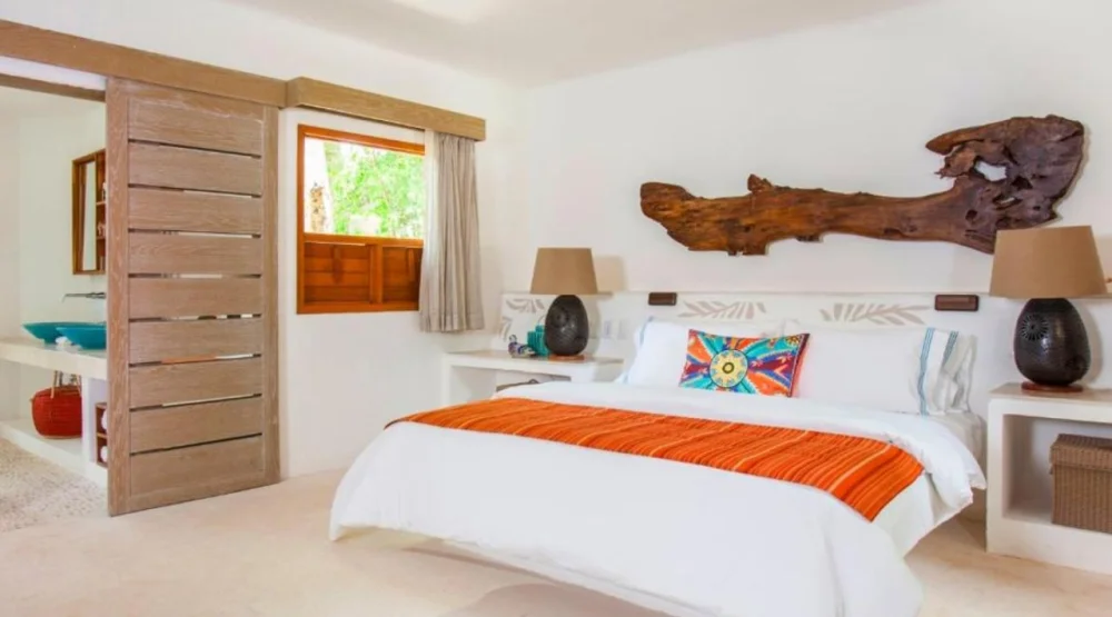 The Oasis King Bed at Mahekal Beach Resort
