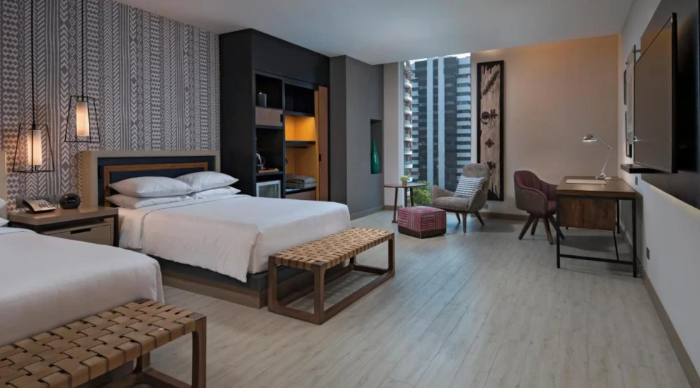 Twin Room with Atrium View at Hyatt Centric Guatemala