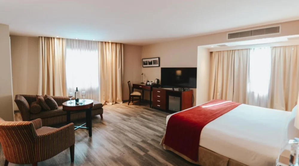 Corner Double Room with Mountain View at Diplomatic Hotel