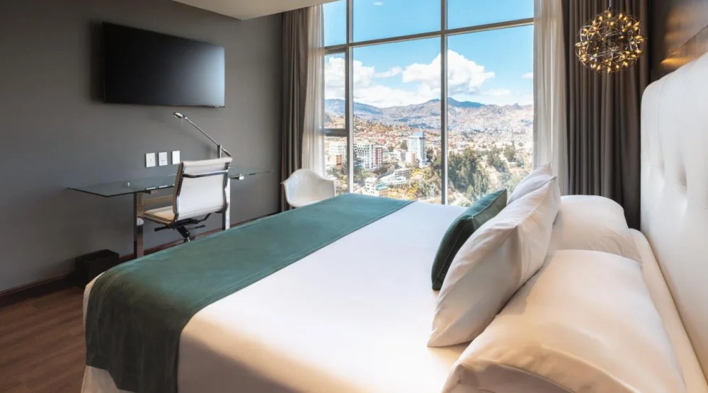 Premium King Room with Mountain View at Stannum Boutique Hotel