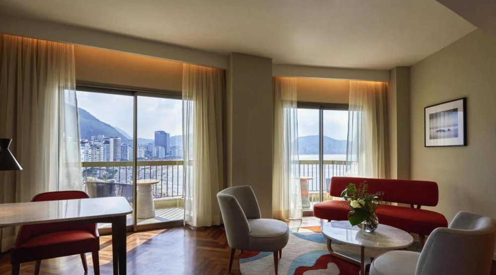 One Bedroom Gold King Suite with Sea View at Fairmont Rio De Janeiro Copacabana