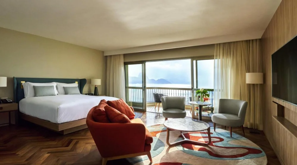 Junior King Suite with Sea View at Fairmont Rio De Janeiro Copacabana