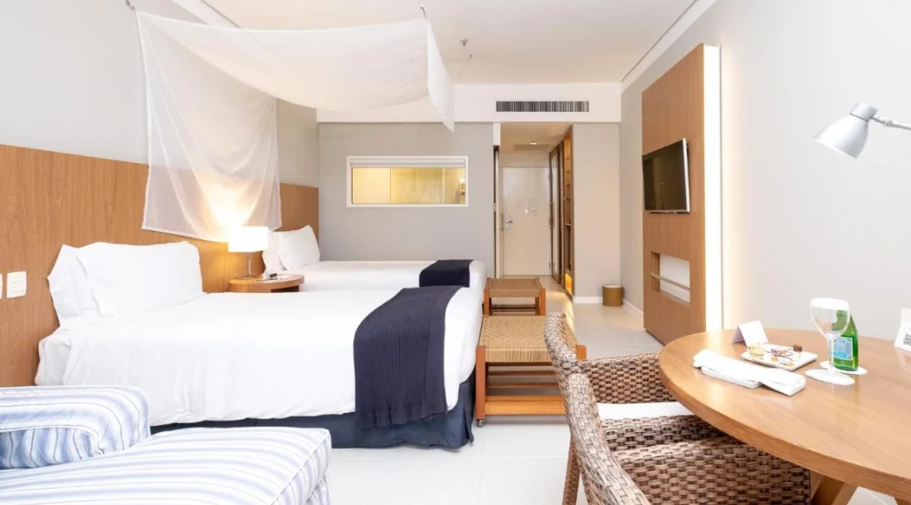 Superior Twin Room with Balcony at Hotel Jequitimar Guaruja Resort & Spa