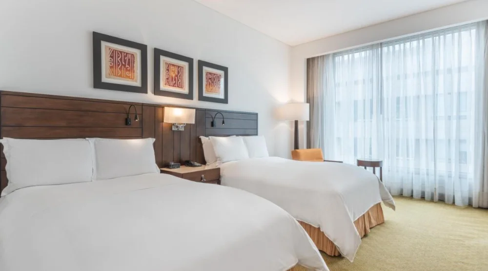 Deluxe Guest Room with Two Double Beds at Bogota Marriott Hotel