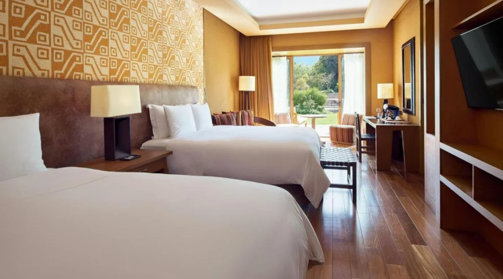 Grand Deluxe Queen Room with Two Queen Beds and Terace at Tambo Del Inka A Luxury Collection Resort & Spa