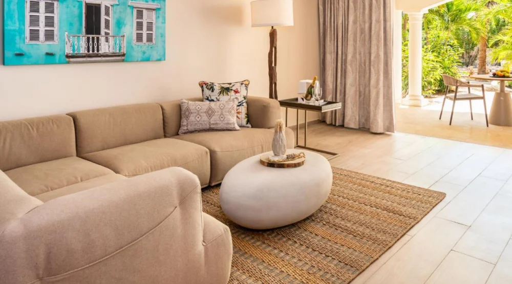 Master Suite with Pool View Queen Beds at Zoetry Curacao Resort & Spa