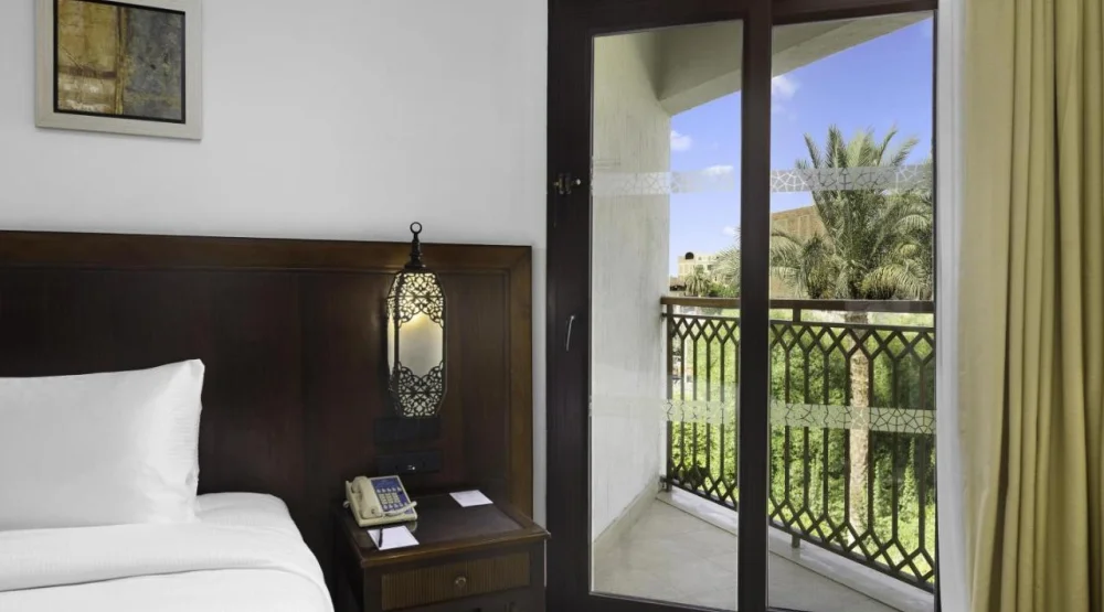 Guestroom King Bed at Hilton Luxor Resort & Spa