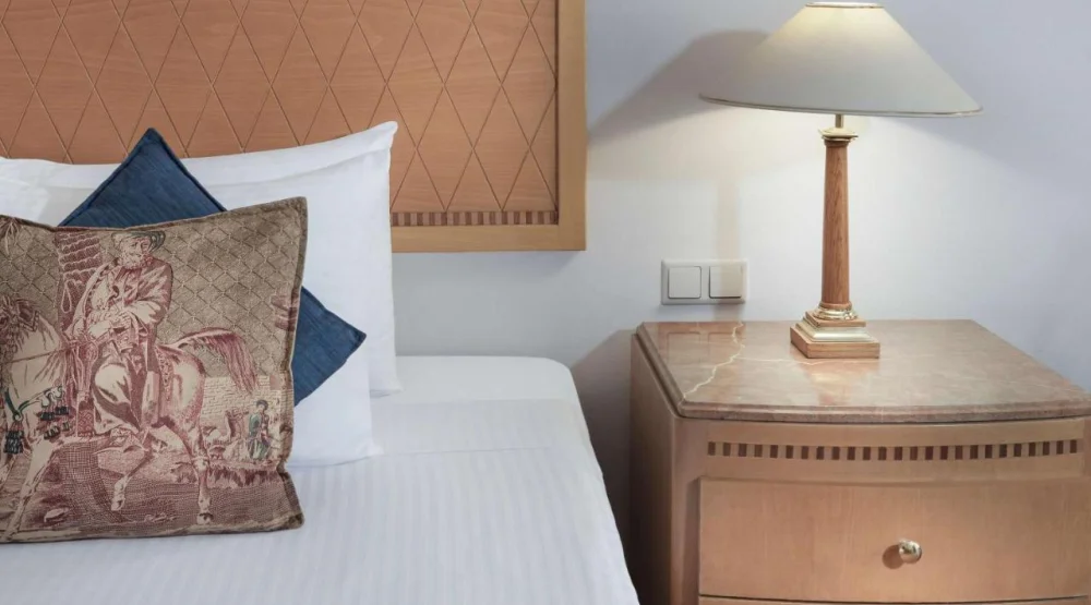 Classic Room Patio View King Bed at Steigenberger Nile Palace Luxor