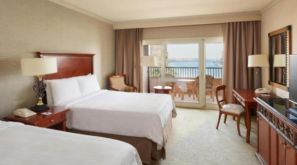 Deluxe Nile View Room, Two Double, Balcony at Cairo Marriott Hotel & Omar Khayyam Casino
