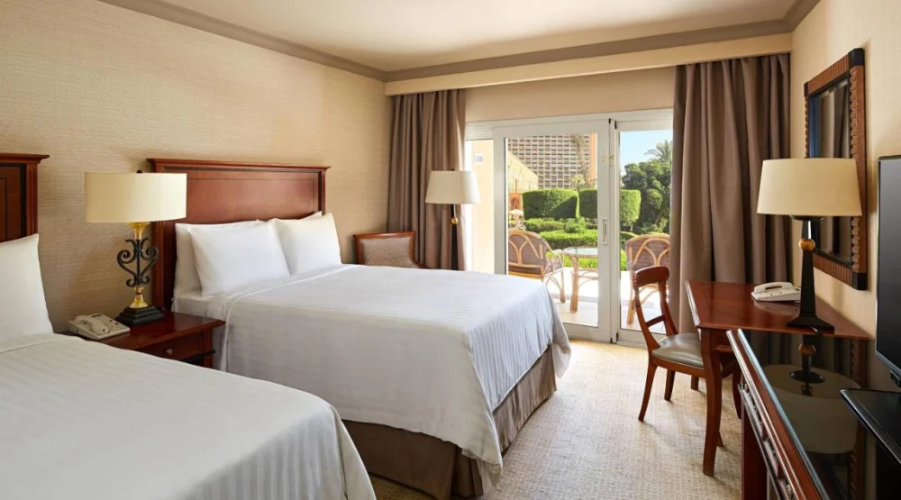 Deluxe Garden Room, Two Double, Balcony at Cairo Marriott Hotel & Omar Khayyam Casino