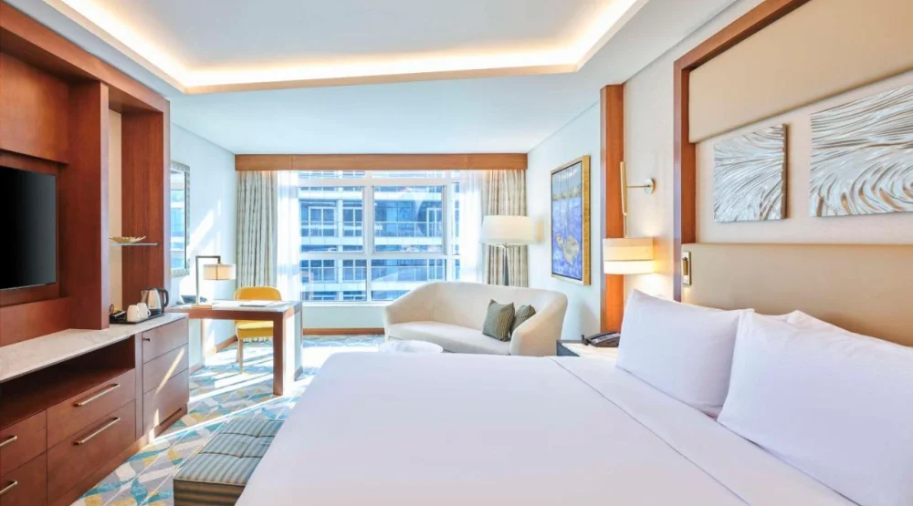 Premium King Room - Partial Nile View at Hilton Cairo Nile Maadi