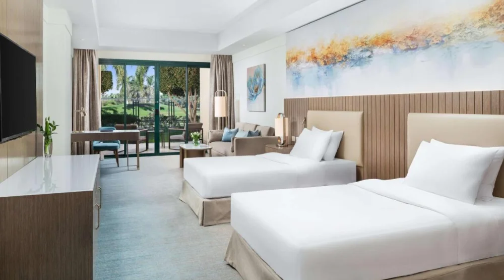 Executive Premier Twin Room at Hilton Pyramids Golf