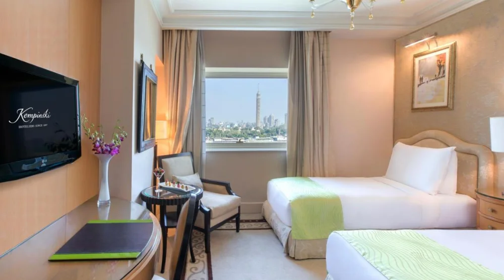 Nile Deluxe Room Twin Beds at Kempinski Nile Hotel Cairo