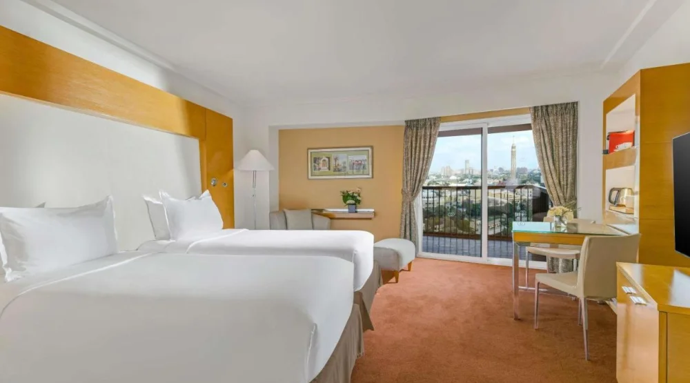 Premium Twin Room with Partial Nile View at Sofitel Cairo El Gezirah