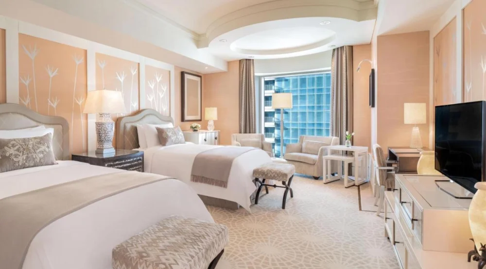 Deluxe Partial Nile View, Guest Room, Two Double at The St. Regis Cairo