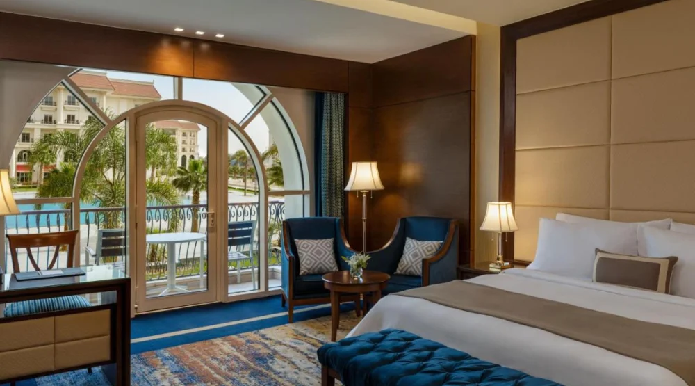 Deluxe Room Pool View , King Bed at The St. Regis New Capital Cairo