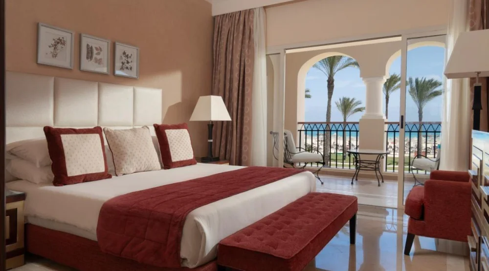 Executive Suite, Queen Bed, Sea View at Jaz Almaza Beach Resort