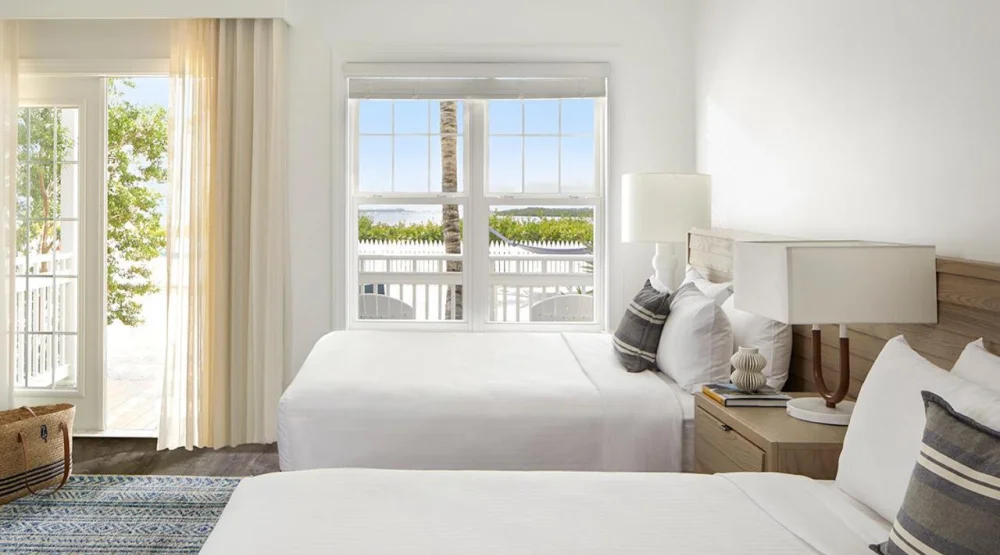 Waterfront Queen Room with Two Queen Beds at Parrot Key Hotel & Villas