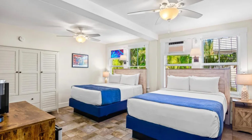 Two Queen Island Room at Eden House Key West