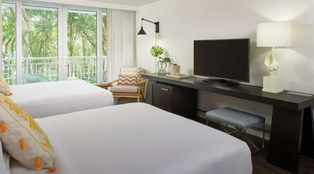 Queen Room with Two Queen Beds at Baker's Cay Resort Key Largo Curio Collection by Hilton