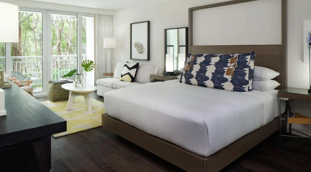 King Room with Partial Waterfront View at Baker's Cay Resort Key Largo Curio Collection by Hilton