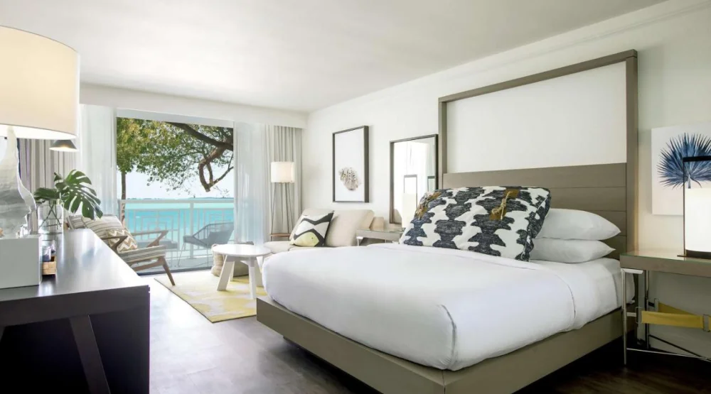 King Waterfront Room with Terrace - Coconut Wing at Baker's Cay Resort Key Largo Curio Collection by Hilton