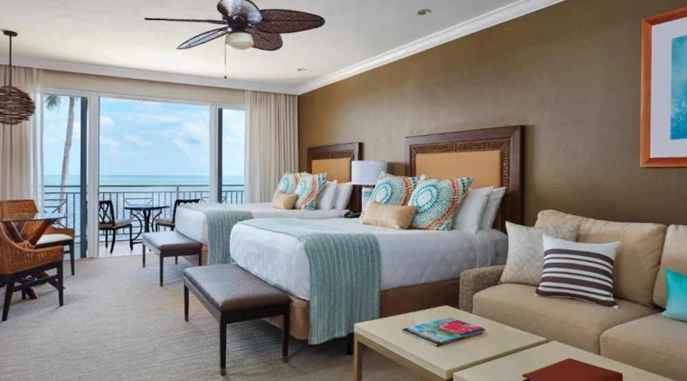 Lodge Oceanfront Double Queen Suite at Cheeca Lodge & Spa