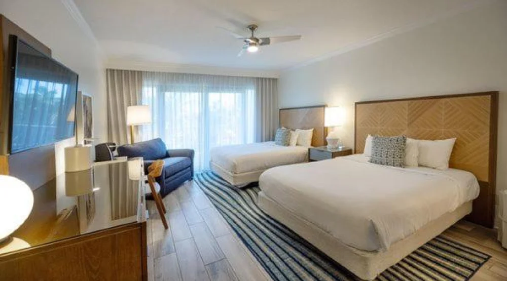 Resort Double Queen with Sleeper at Hawks Cay Resort