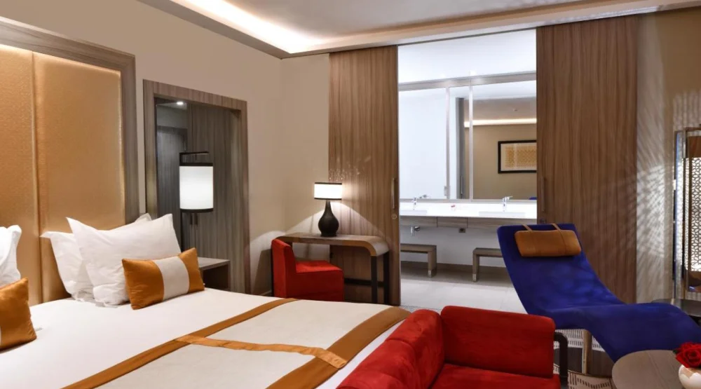 Deluxe King Room with Garden View at Movenpick Hotel Mansour Eddahbi